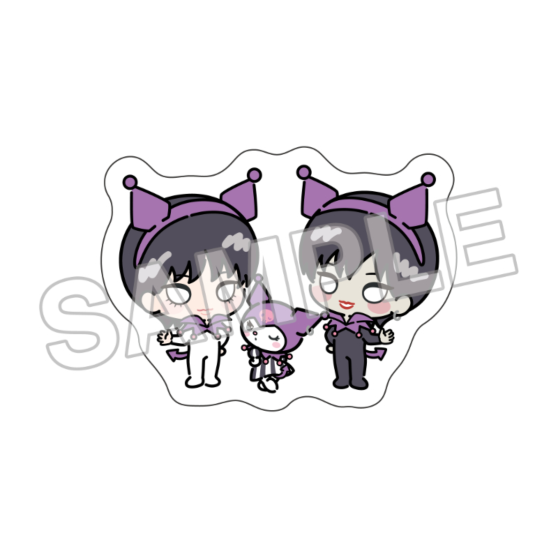 伊藤潤二×サンリオキャラクターズ フレークシール まねっこ