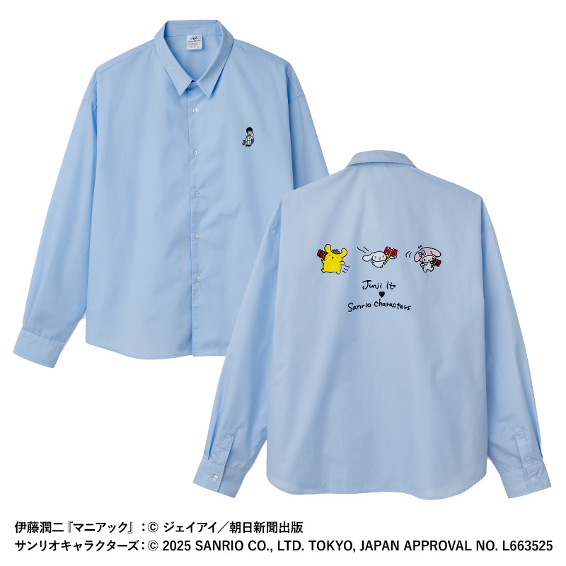 伊藤潤二×サンリオキャラクターズ シャツ(長袖) ゆるタッチ (双一