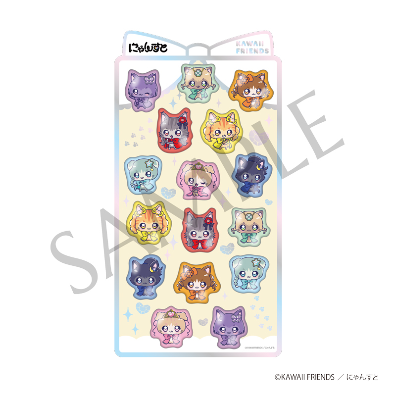 CUTIE FRIEND シール ステッカー 3枚セット CUTIE STREET にゃんすとぷっくりシール【ASOBIMALL(アソビモール)】