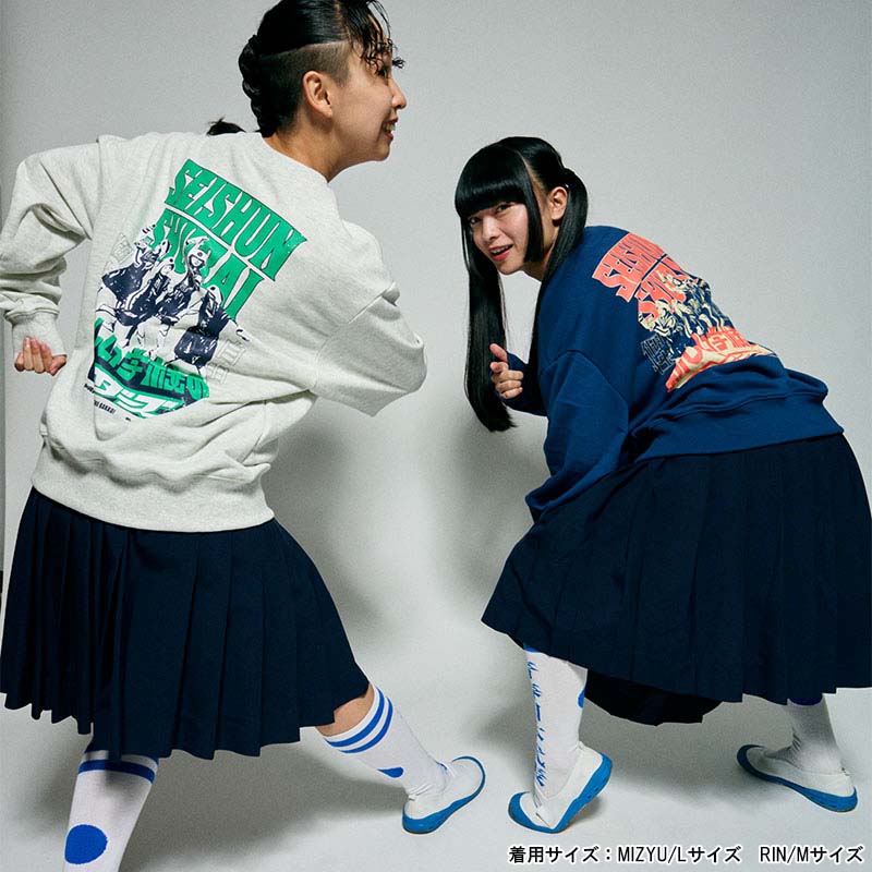 新しい学校のリーダーズ　SEISHUN SHURAI SWEAT ネイビー 新しい学校のリーダーズSEISHUN SHURAI SWEAT ネイビー