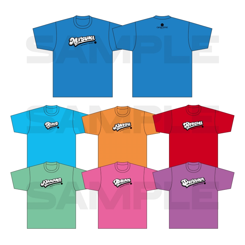 CANDY TUNE きゃんちゅー きゃんぱてぃ Tシャツ キャンディーブルー 新品】FC限定CANDY TUNE Tシャツ(キャンディブルー)XL - メルカリ