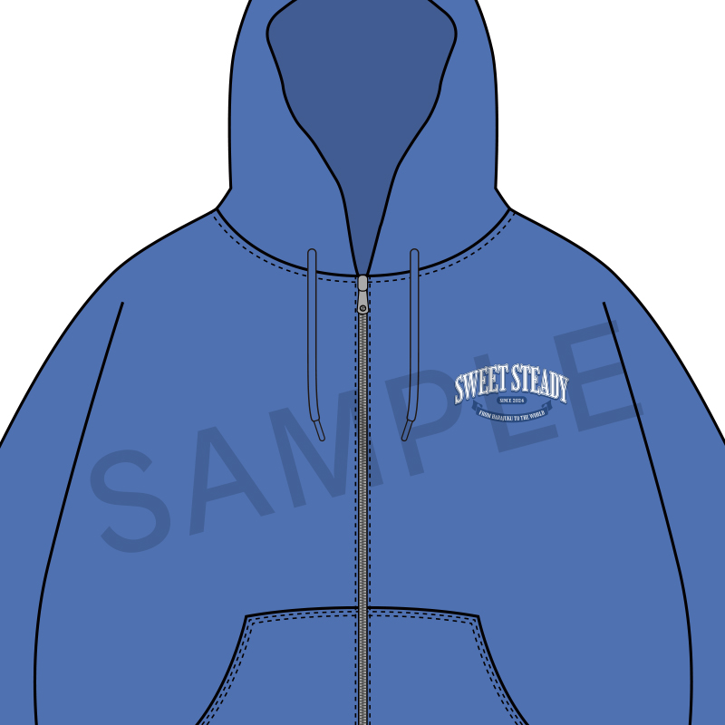 SWEET STEADY OSHI API Zip-up hoodie【ASOBIMALL(アソビモール)】