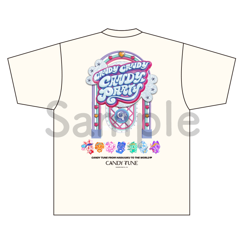 CANDY CANDY CANDY PARTY Tee バニラホワイト【ASOBIMALL(アソビモール)】