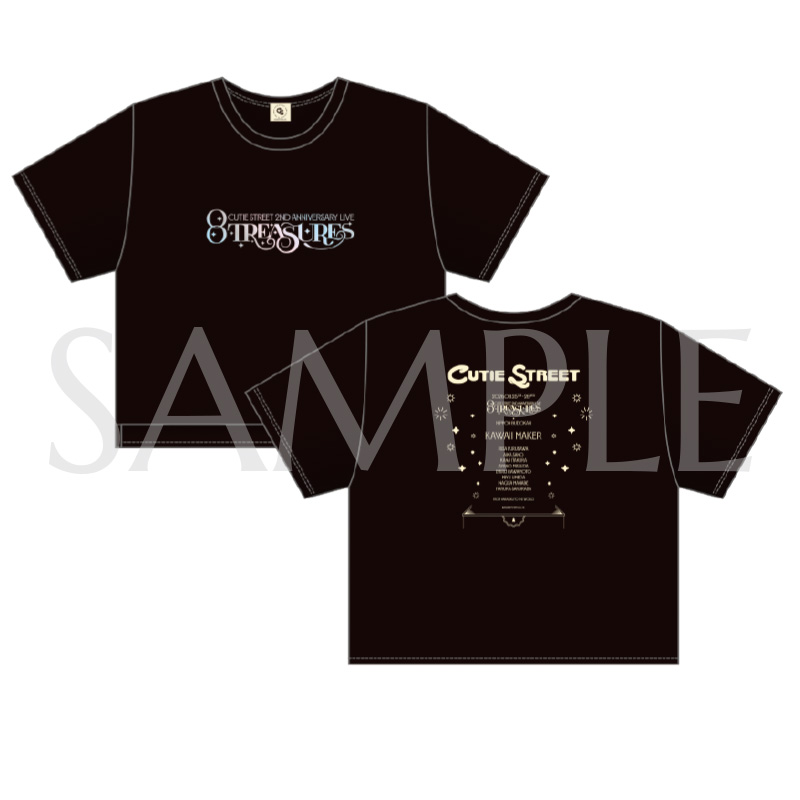 CUTIE STREET 2nd ANNIV. Tシャツ(BLACK)／レディース【ASOBIMALL