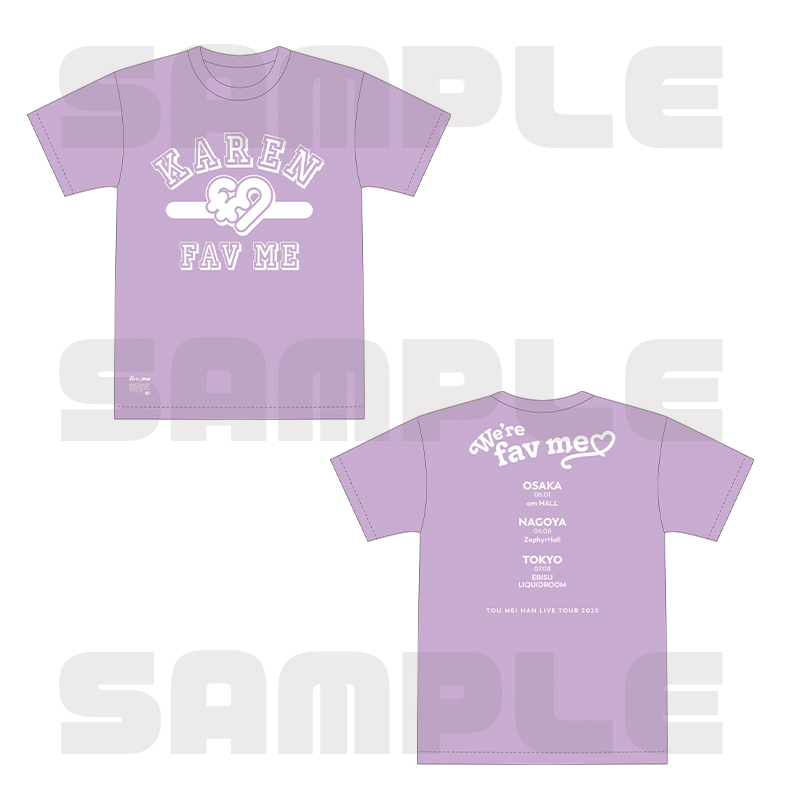 fav me 推しアピ T-shirt ver.1 中本こまり　ふぁぼみー fav me 推しアピ T-shirt ver.1【ASOBIMALL(アソビモール)】
