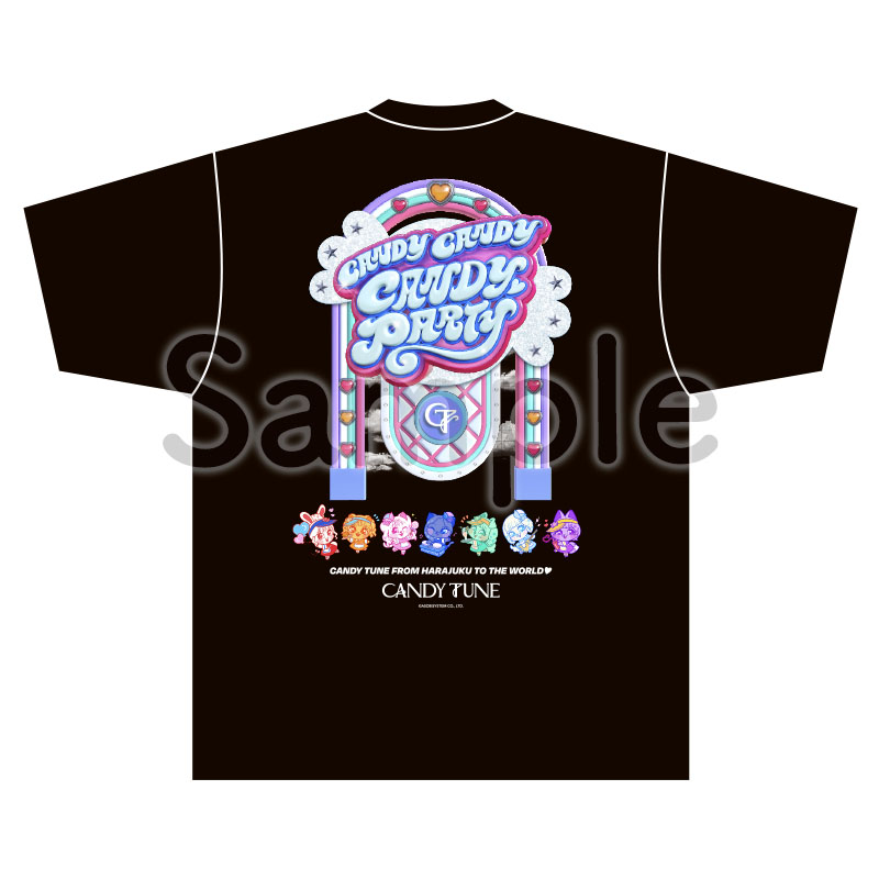 CANDY CANDY PARTY Tシャツ(スミクロ) 幕張限定ver. XL CANDY CANDY CANDY PARTY Tee スミクロ【ASOBIMALL(アソビモール)】