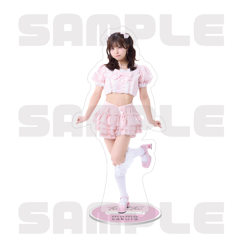 さくらももパッケージ（サイン入りチェキ1枚、アクスタ2種、缶
