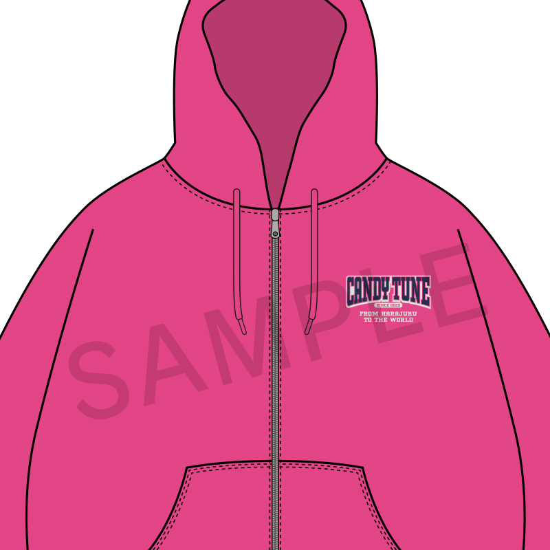CANDY TUNE OSHI API Zip-up hoodie【ASOBIMALL(アソビモール)】