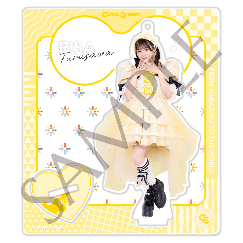 アクリルキーホルダー　アクリルスタンド　月足天音　チェキ　かがみ　kawaii CUTIE STREET メンバー別アクスタ-かわいいさがしてくれますか？衣装