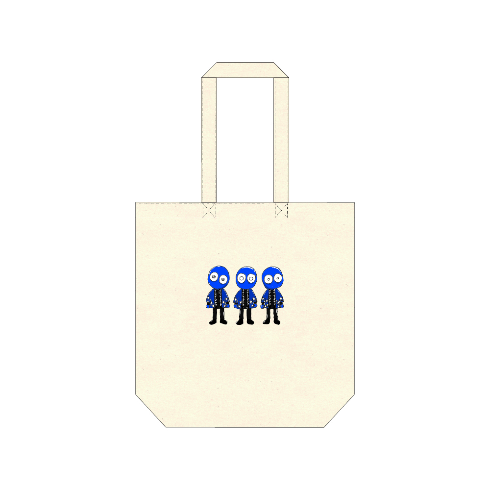 2025 トートバッグC 生成色 イラスト【BLUE MAN GROUP JAPAN