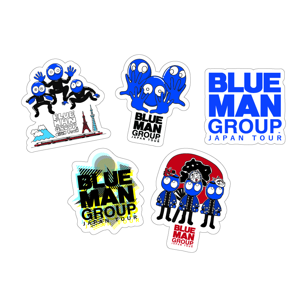 2025 ステッカーセット 5枚【BLUE MAN GROUP JAPAN TOUR STORE】