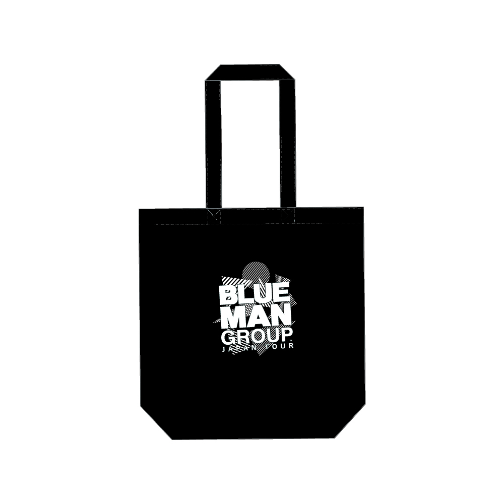 2025 トートバッグA 黒 ロゴ【BLUE MAN GROUP JAPAN TOUR STORE】