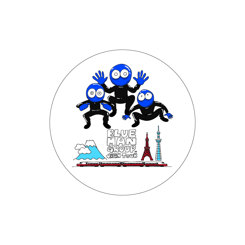 2025 缶ミラー イラスト【BLUE MAN GROUP JAPAN TOUR STORE】