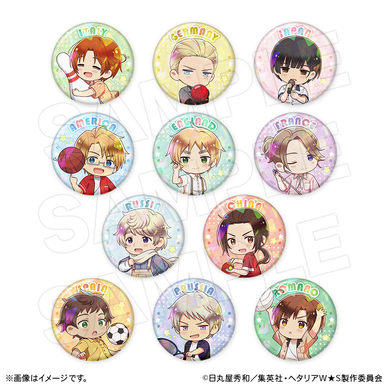 予約】トレーディングホログラム缶バッジ（ミニキャラ） 単品（全11