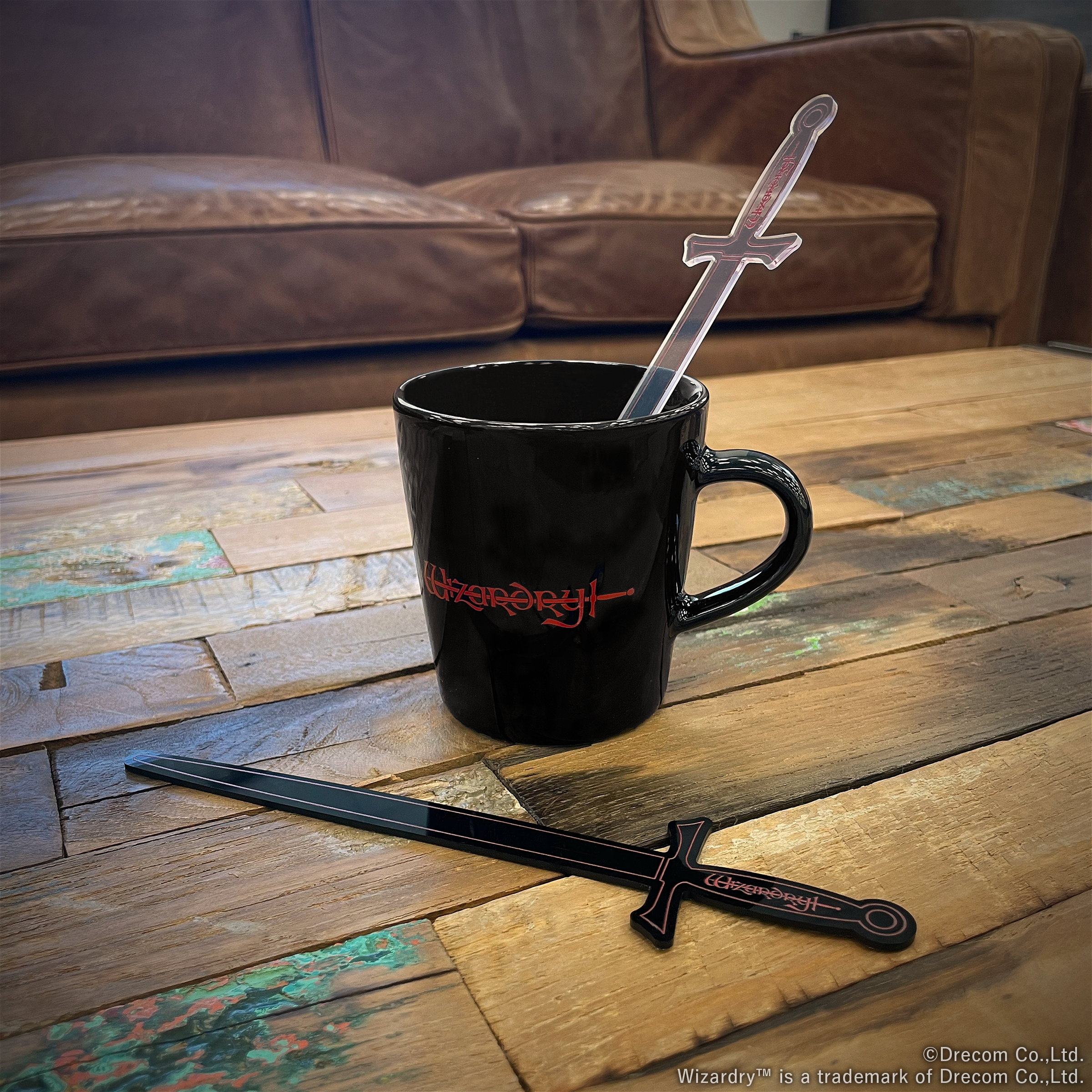 Wizardry ロゴソードマドラー（ブラック＆クリア）【DRECOM SHOP】