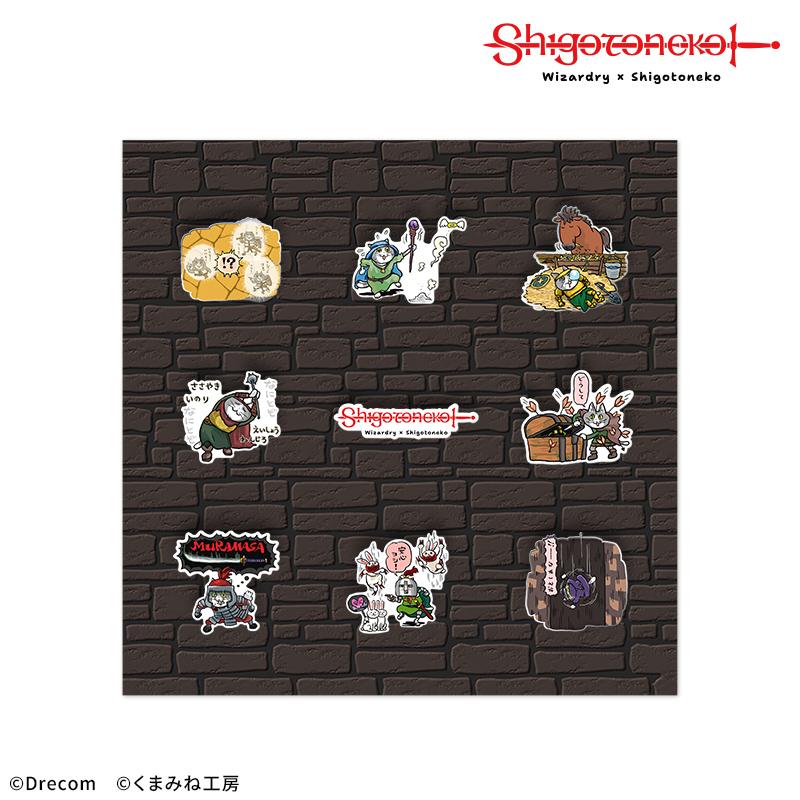 Wizardry×仕事猫】ピンバッジセット【DRECOM SHOP】