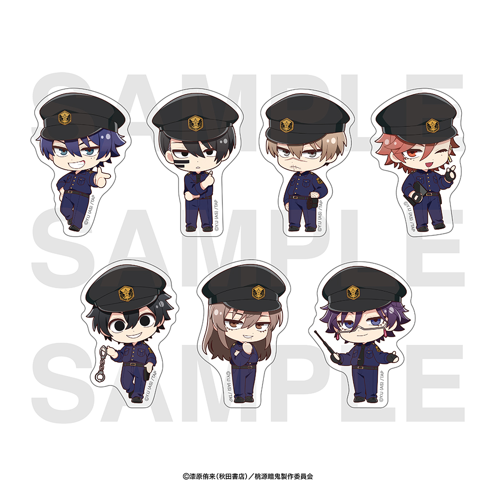 TVアニメ『桃源暗鬼』〜police〜ダイカットステッカー 桃寺神門