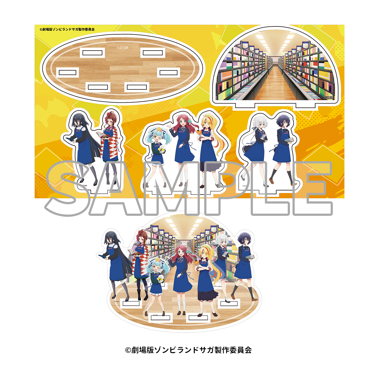 劇場版 ゾンビランドサガ ゆめぎんがパラダイス ブックオフコラボ ラバーマット 劇場版 ゾンビランドサガ ゆめぎんがパラダイス ブックオフコラボ