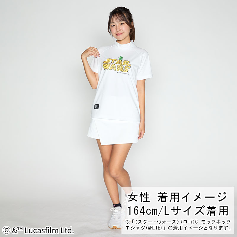 ミッキーマウス シルエット モックネックTシャツ【FUN'S GOLF】