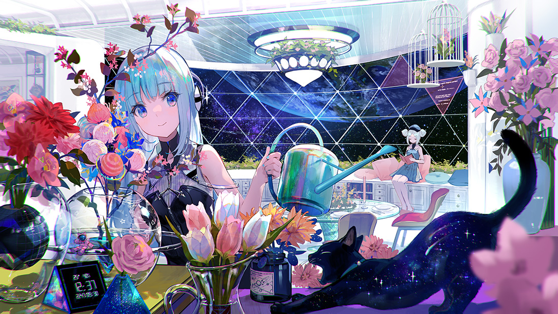 藤ちょこアクリルアート(クリア) 「宇宙マンション」【FUN'S PROJECT