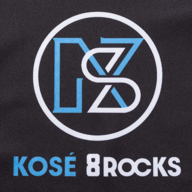 KOSE 8ROCKS】OFFICIAL BASEBALL SHIRTS BLACK【D.LEAGUE