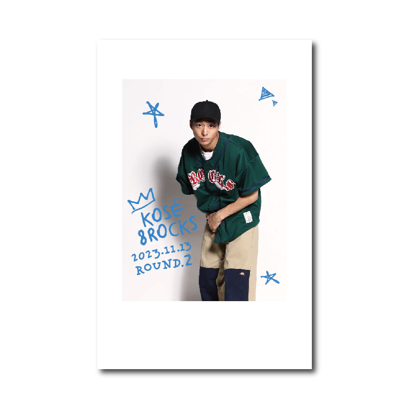チェキ風フォトKOSE8ROCKS（ROUND.2）【D.LEAGUE OFFICIAL SHOP】