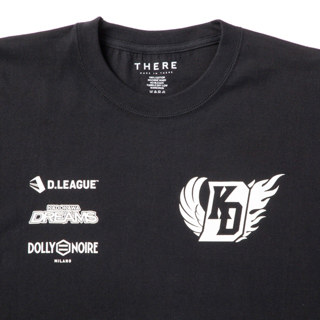 KADOKAWA DREAMS】OFFICIAL TEAMWEAR T(BLACK/L)【D.LEAGUE OFFICIAL
