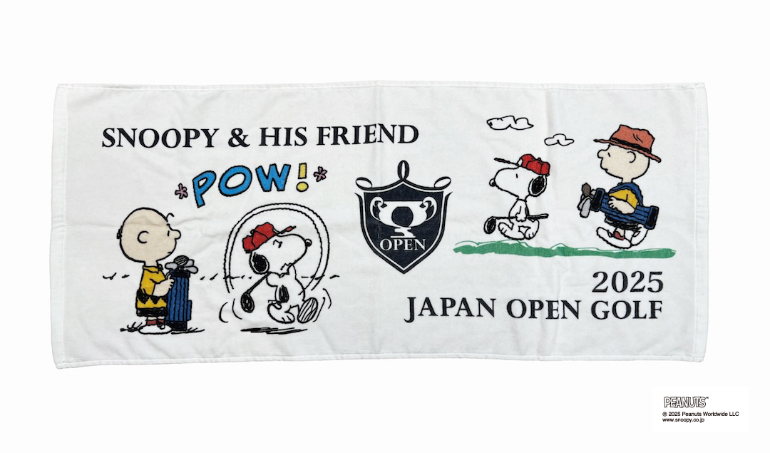 PEANUTSコラボフェイスタオル【日本オープンゴルフショップ】