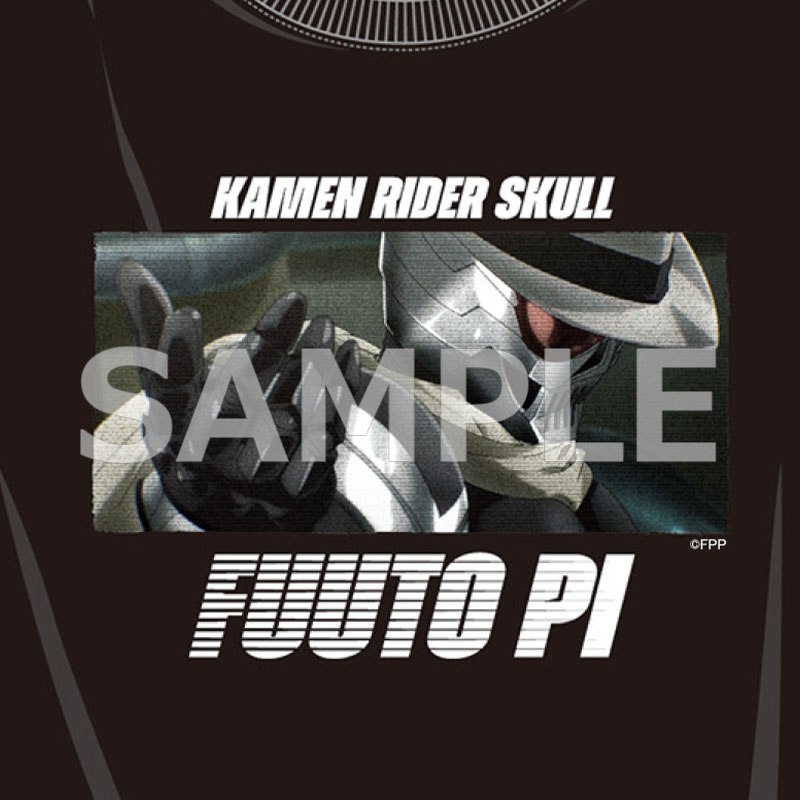 限定 仮面ライダーW 風都探偵 仮面ライダースカルTシャツ ポスター 鳴海荘吉 劇場版「風都探偵 仮面ライダースカルの肖像」Tシャツ 仮面