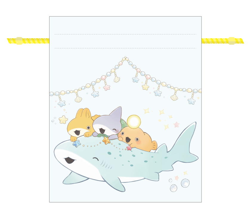 サガラ刺繡巾着ポーチ【KOTOWARI ONLINE SHOP（コトワリオンライン