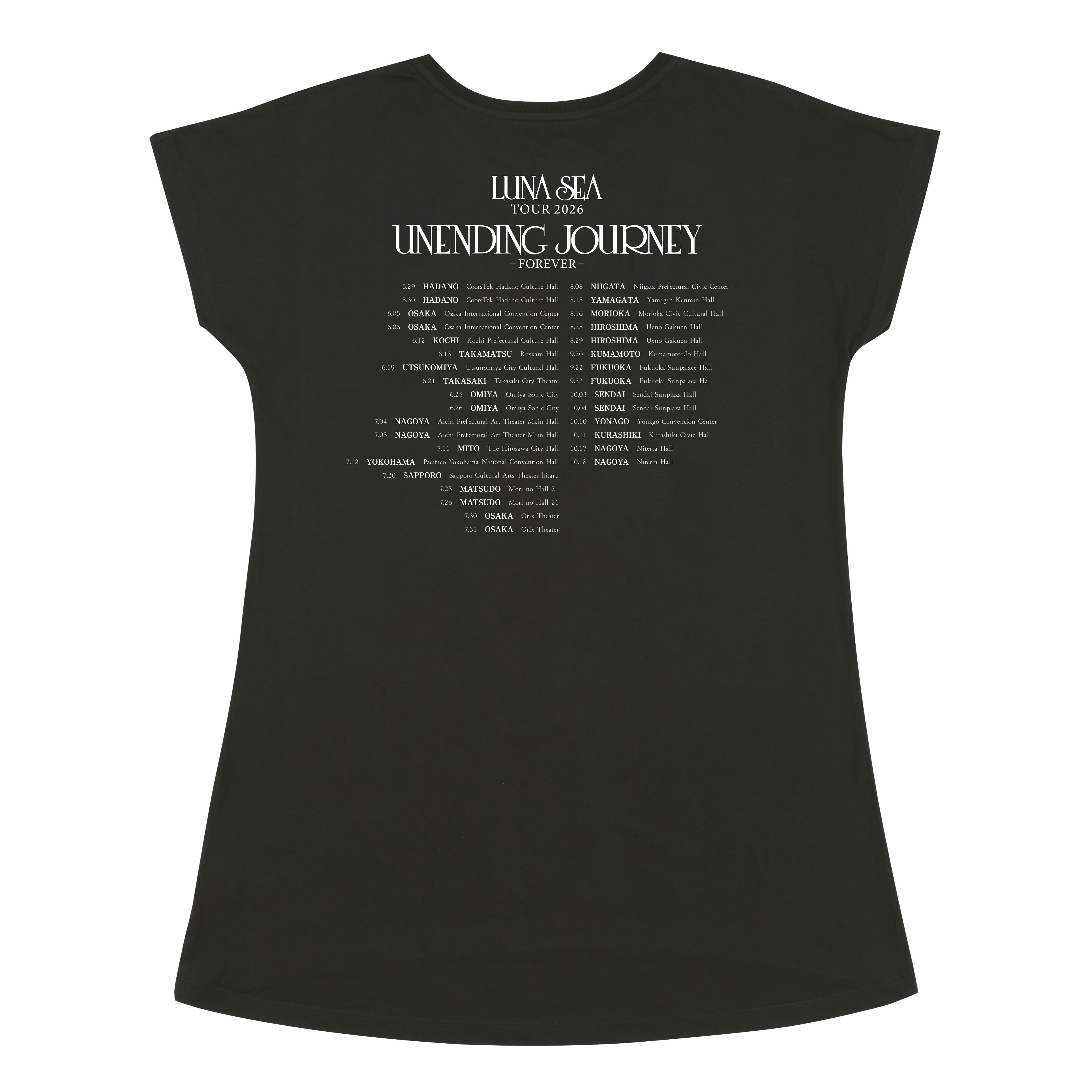 チュニックTシャツ_UNENDING JOURNEY_one size【LUNA SEA OFFICIAL WEB