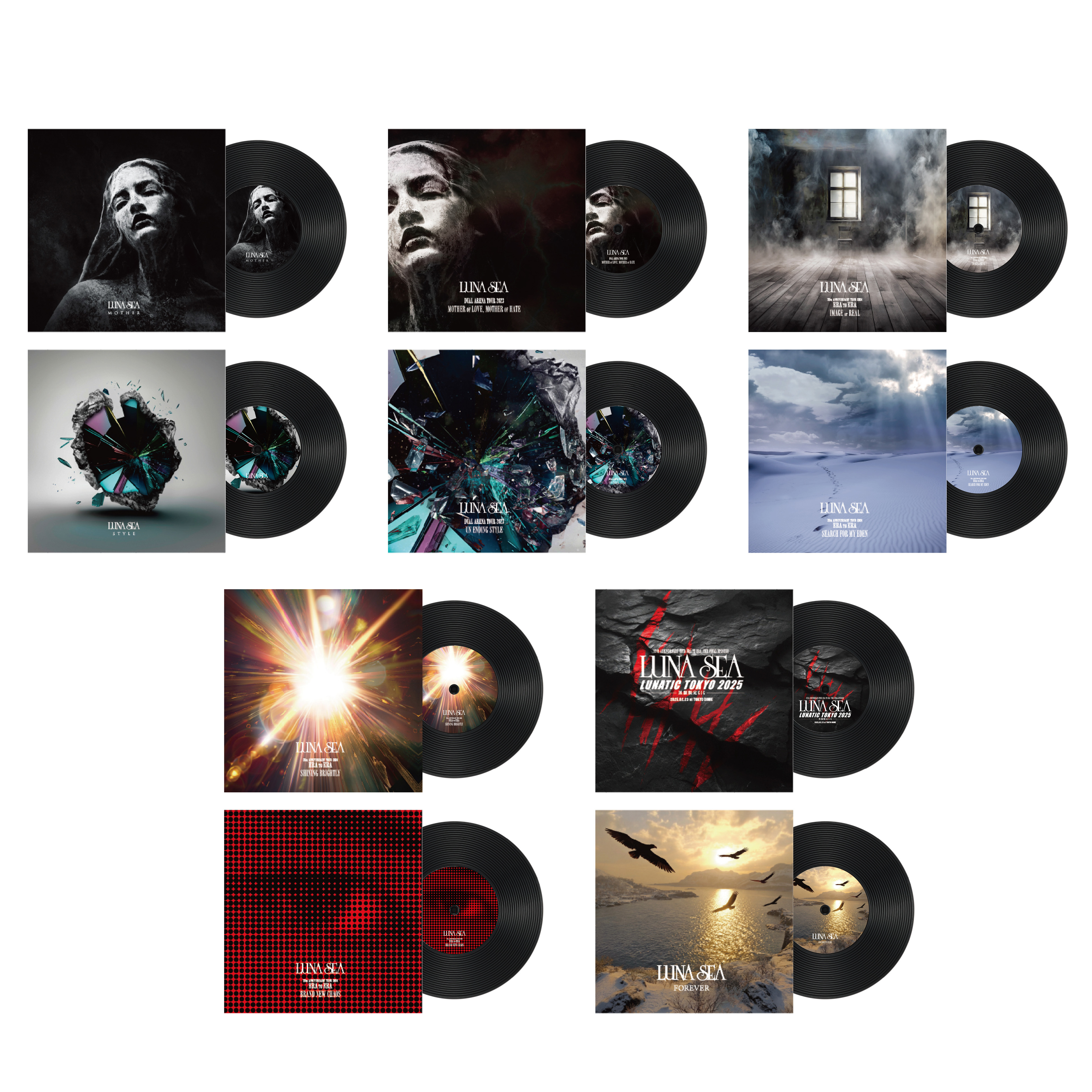 レコードコースター（ランダム数仮_全9種）【LUNA SEA OFFICIAL WEB