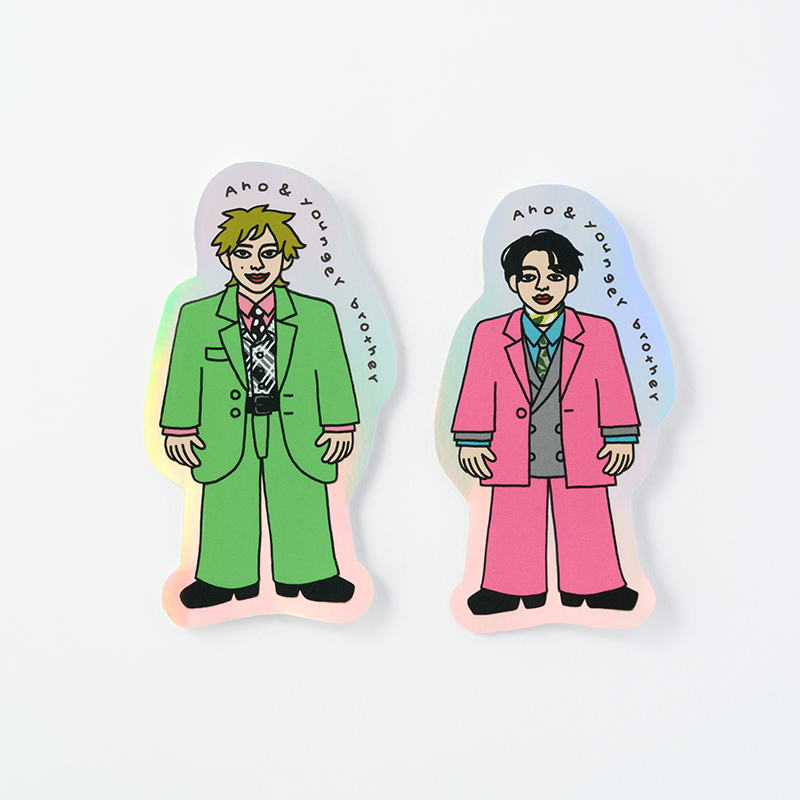 Hologram Aho&younger brother sticker set【MAILIVIS】