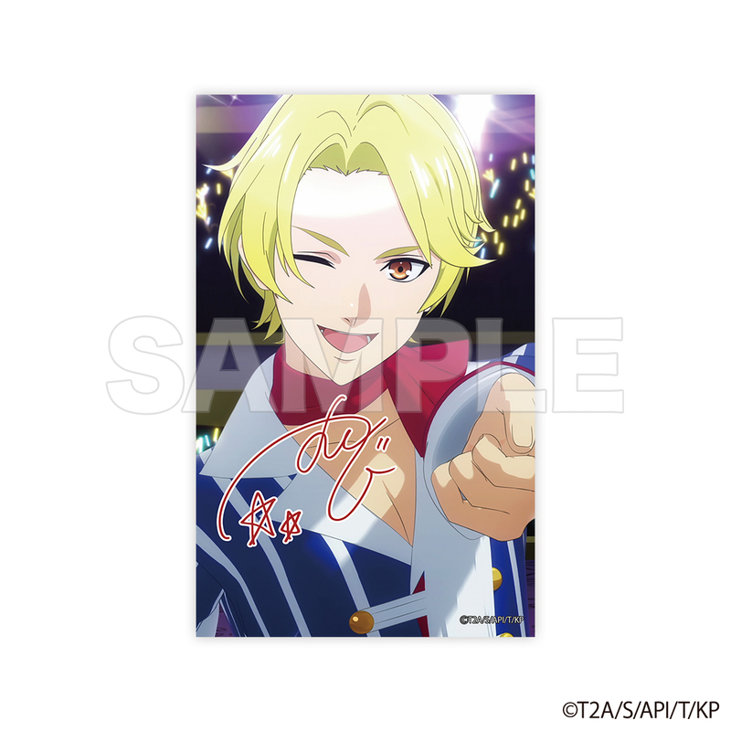 キンツア キンプリ 韓国 氷室聖 アクスタ 缶バッジ カード 特典 クリアシート KING OF PRISM 10th Anniversary Glorious! SchwarzRose cafe クリア