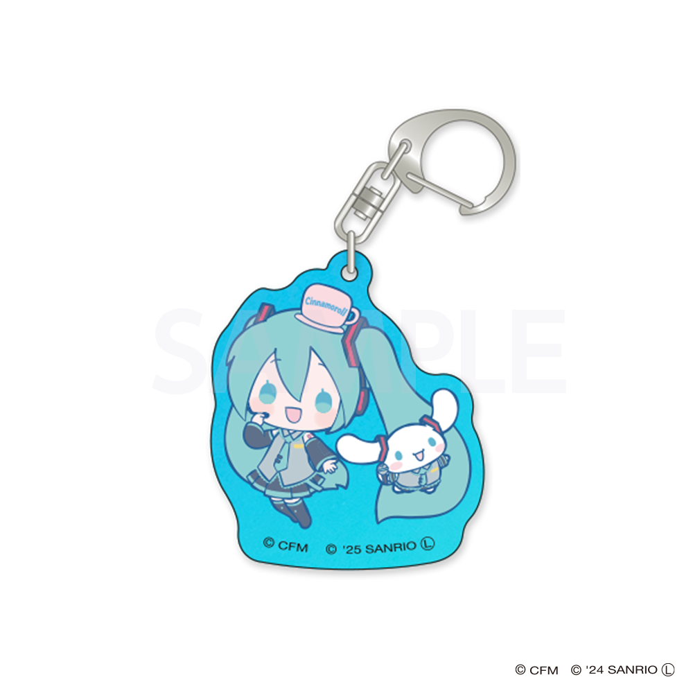 オーロラアクリルキーホルダー piapro charactes×Sanrio characters