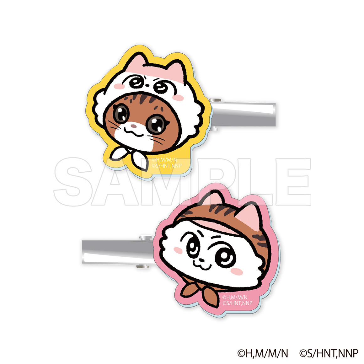 ニャイト・オブ・ザ・リビングキャット×ンめねこ ヘアクリップセット