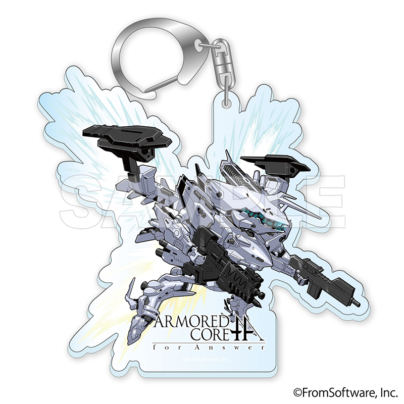 ARMORED CORE for Answer デフォルメアクリルキーホルダー ホワイト
