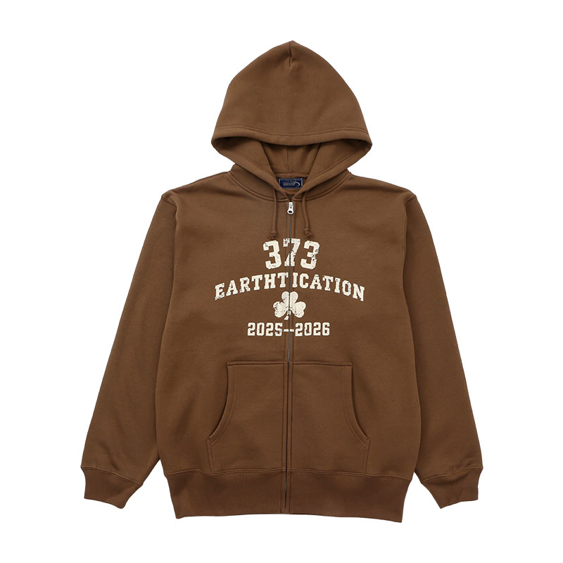 373 Clover Hoodie〔BROWN〕【THREE SEVEN THREE SHOP】