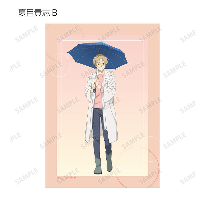 夏目友人帳 雨の日ver. 的場静司 缶バッジ カード ブロマイド 特典 夏目友人帳 雨の日ver. 的場静司 缶バッジ カード ブロマイド 特典