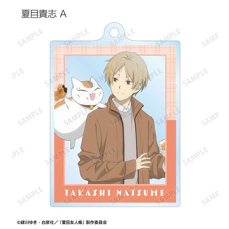 夏目貴志 夏目友人帳 劇場版 コラボカフェ アクリルキーホルダー アクキー 描き下ろし 冬の装いver. トレーディングアクリルキーホルダー(単位
