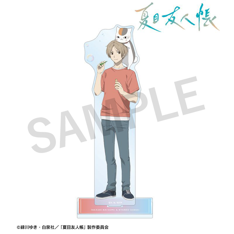 描き下ろし 夏目貴志&ニャンコ先生 シャボン玉ver. 特大アクリル