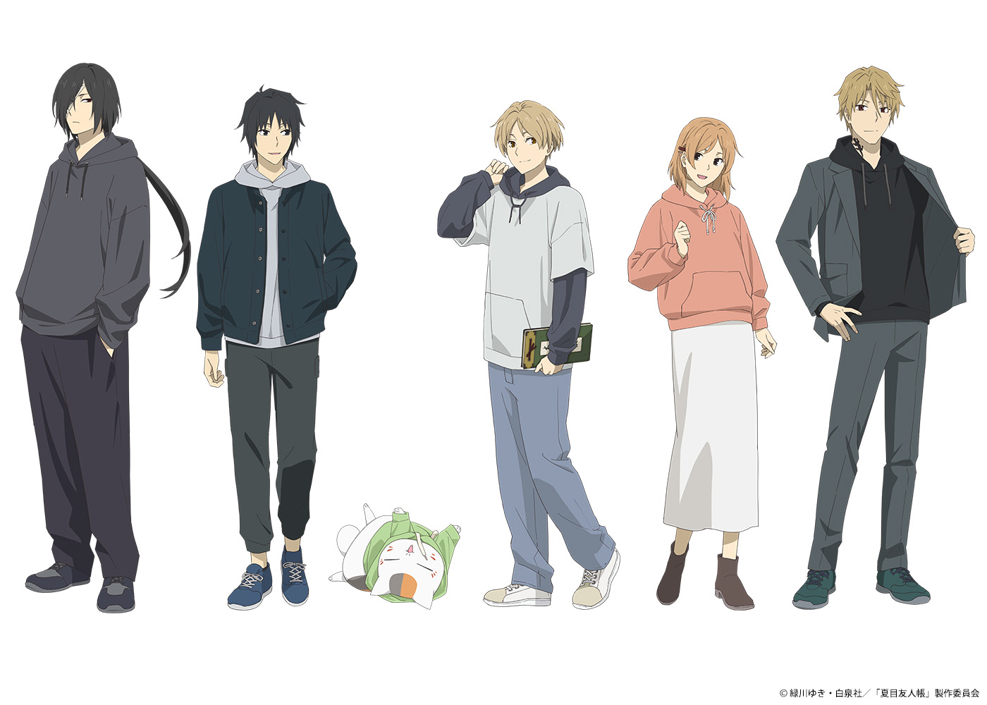 夏目友人帳 ブックスタイルスマホケース Ver.3 夏目友人帳 XMサイズ デザイン03(斑