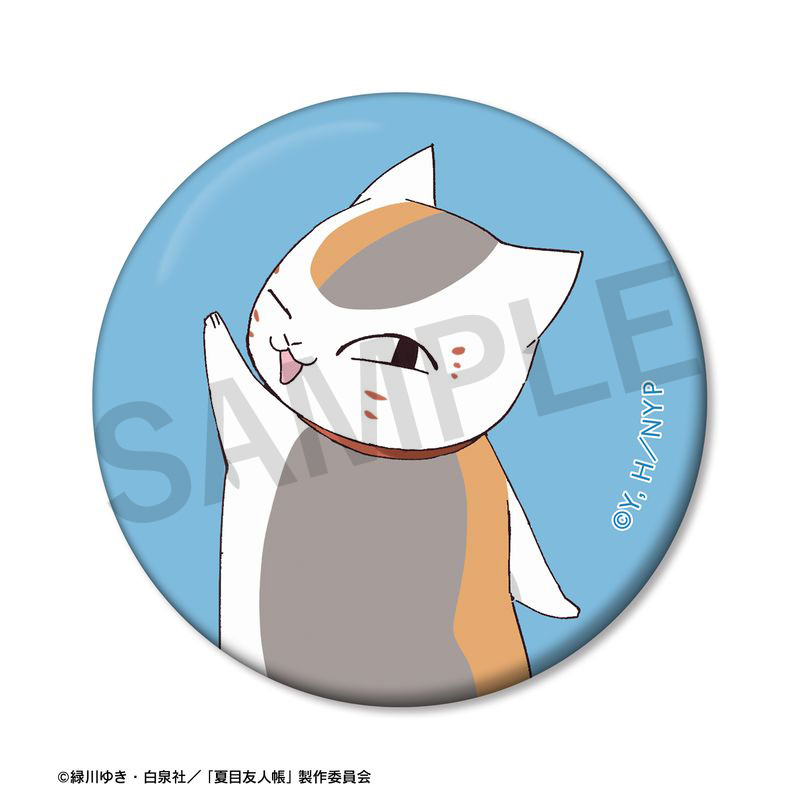 描き下ろしイラスト ニャンコ先生 B シャボン玉ver. 缶ミラー【夏目