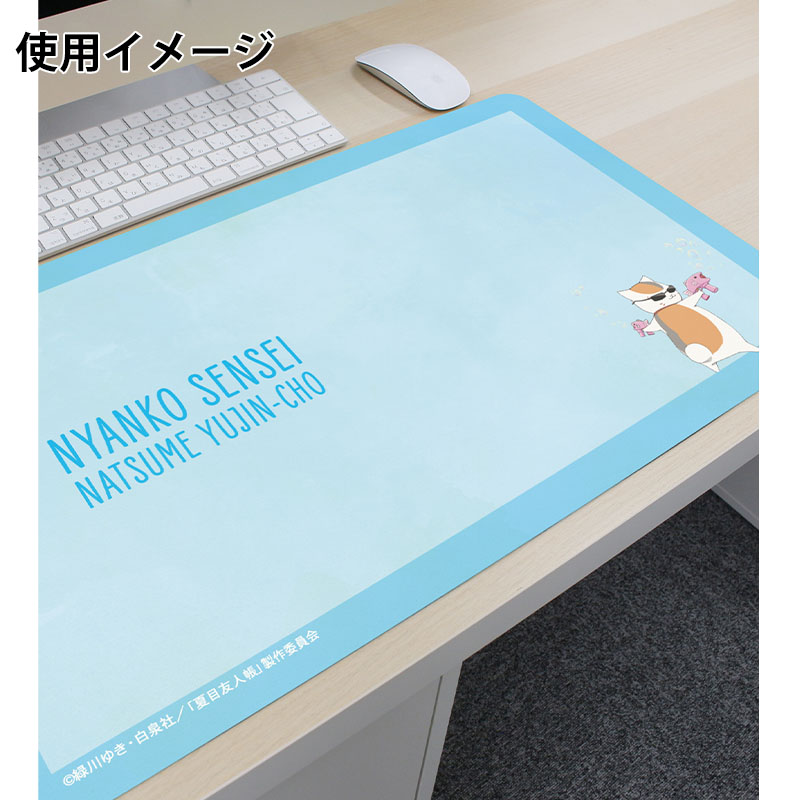 描き下ろし ニャンコ先生 シャボン玉ver. マルチデスクマット【夏目