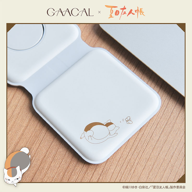 夏目友人帳×GAACAL 3in1折り畳みワイヤレス充電器 GAACAL×アニメ「夏目友人帳」ニャンコ先生コラボ、3in1折り畳み