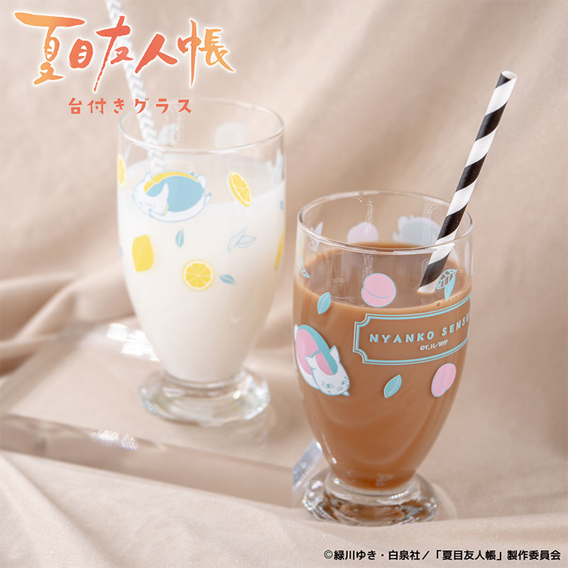 台付きグラス 01.サクランボ【夏目友人帳 アニメ公式オンラインストア】