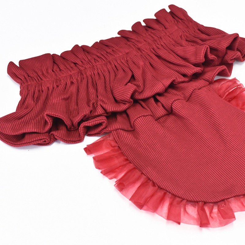 kitri bib pocket (red)【HOUGA 】【ニュースタアナウ】