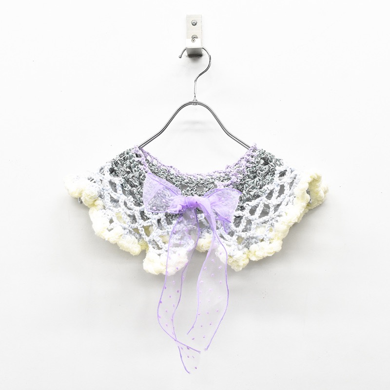 襟マフラー ベロアリボン「黒」　⬛️ Collaboration | ANGEL CLOVER Official Online Shop