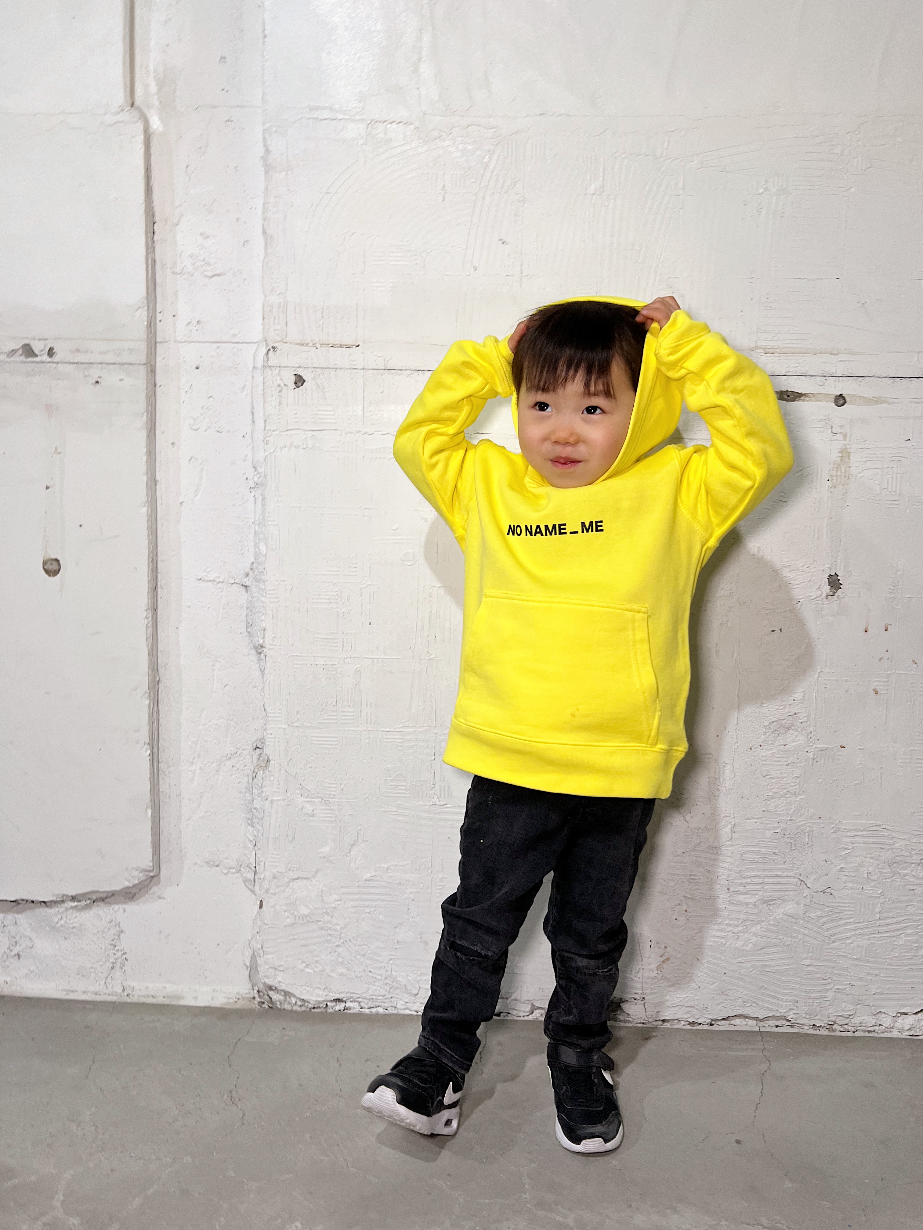KIDS HOODIE LABI (YELLOW)【NO NAME_ME Official Online Shop】
