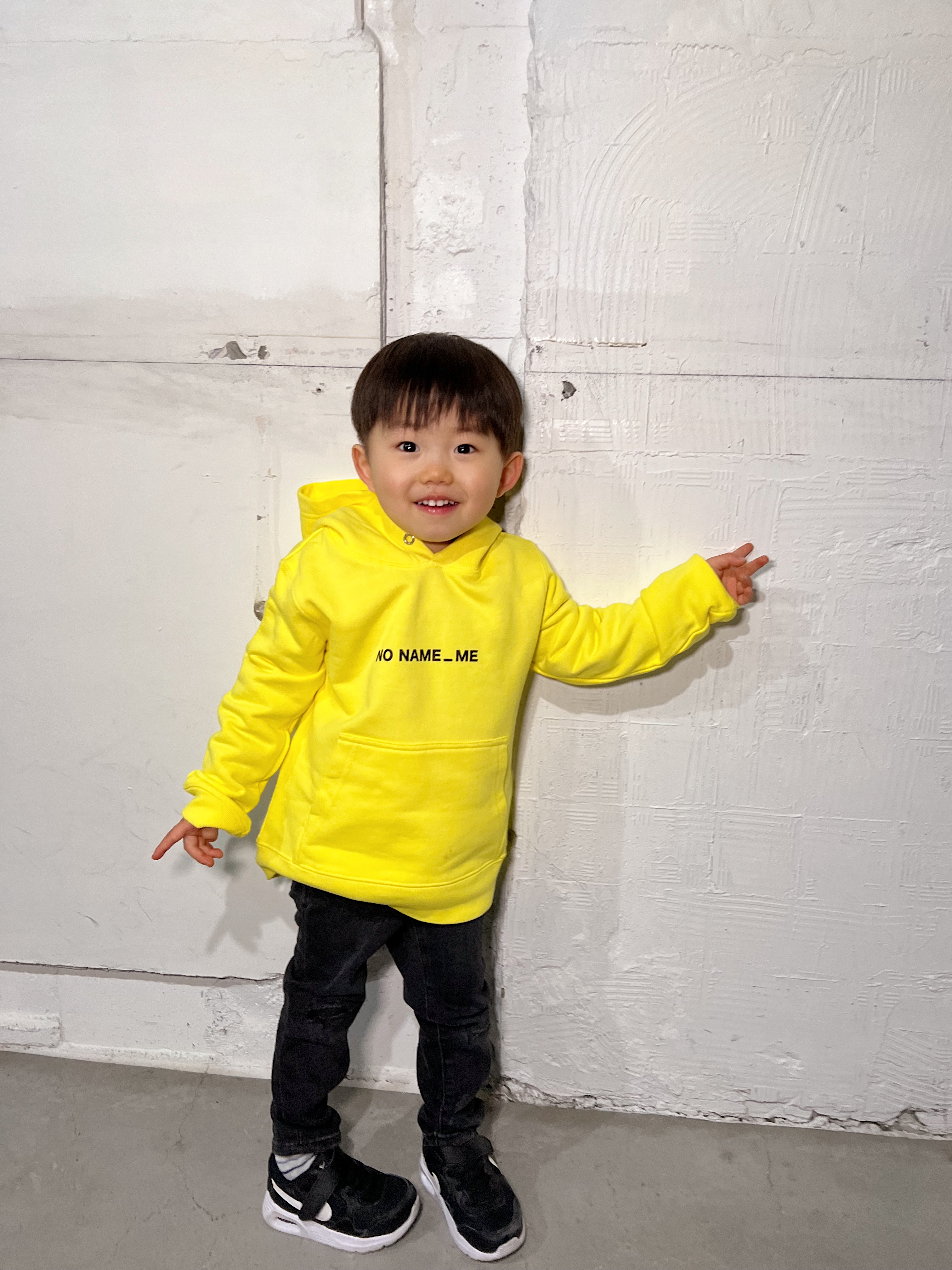 KIDS HOODIE LABI (YELLOW)【NO NAME_ME Official Online Shop】